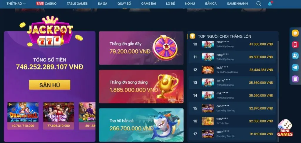 Trò chơi bắn cá tại K9CC Casino